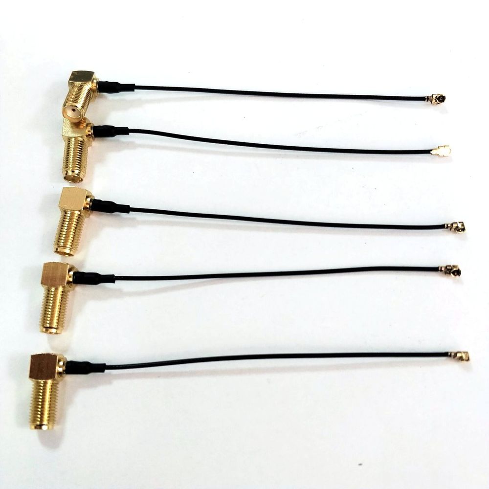 Right-Angle SMA Bulkhead to IPEX Pigtail