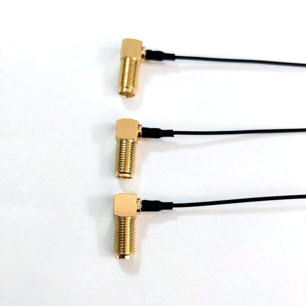 Right-Angle SMA Bulkhead to IPEX Pigtail